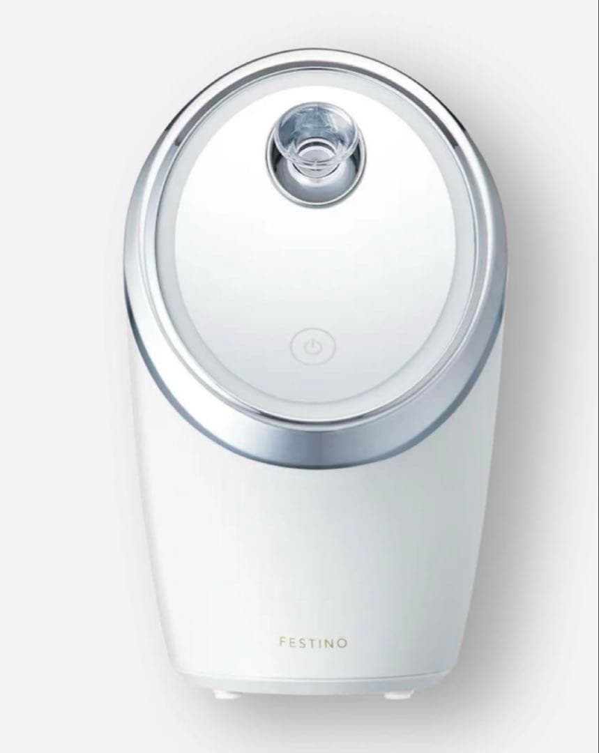 【新品未使用】FESTINOフェイシャルモイストナノスチーマー　ホワイト