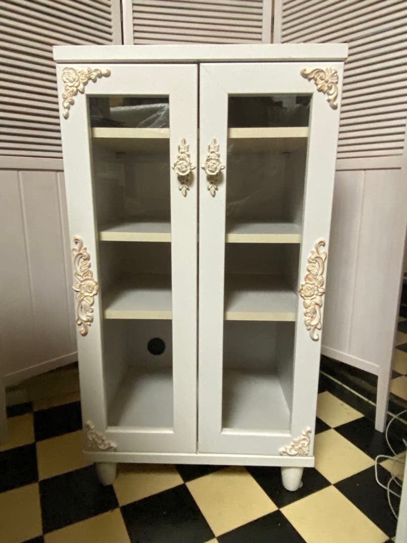 便利な収納スツール ボックス♦️アメリカン ヴィンテージ風♦️ロココシャビー♦️送料込