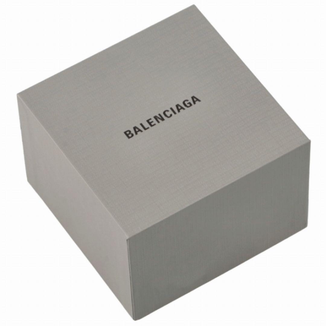 【美品】BALENCIAGA フープ ピアス ロゴ FORCE STRIPED
