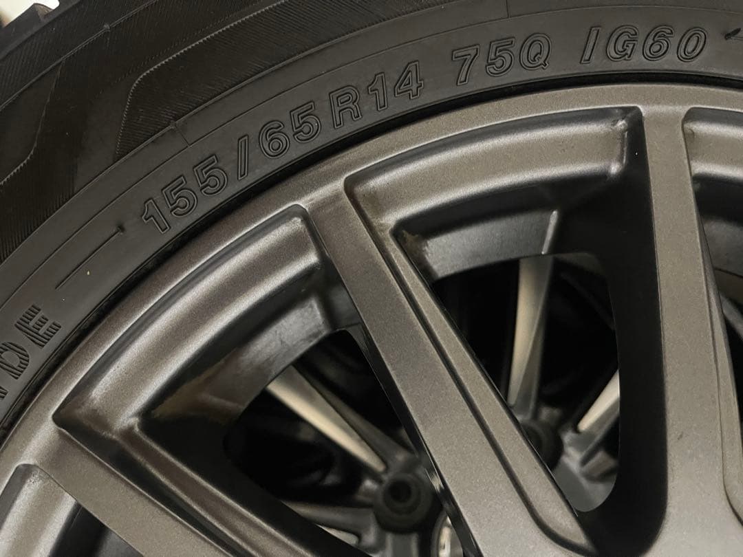 軽自動車タイヤホイール．155/65/R14．4本セット．