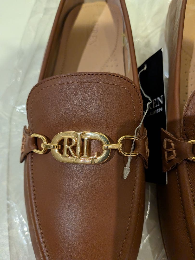 Ralph Lauren ブラウンレザー ローファー