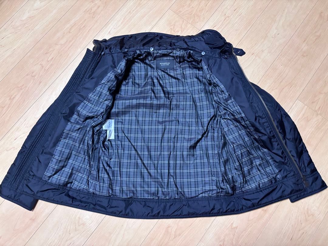 バーバリーブラックレーベル キルティング ライダース サイズS ファー無し