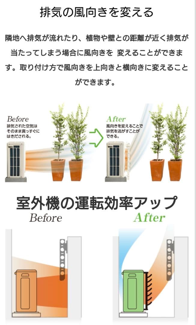 タカラ産業 SL4457 エアコン 室外機 ルーバー マグネット取付台座セット