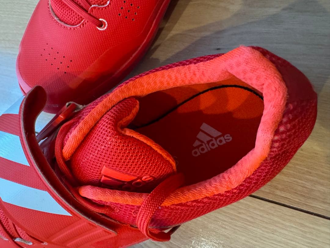 adidas 陸上 投擲用スパイク 赤　28.5cm adizeroレッド