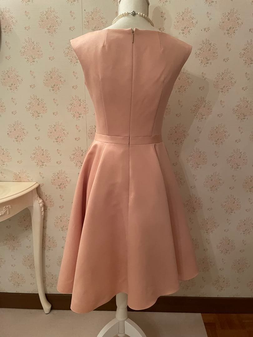 Rene 膝丈フレアワンピース サーモンピンク 36 新品未使用