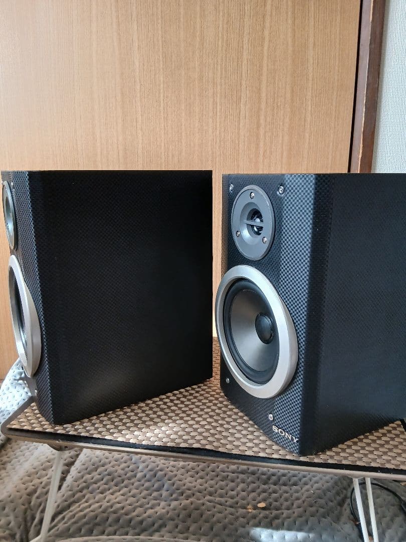 ​【カスタム品】SONY スピーカー SS-CMD373 カーボン調リメイク