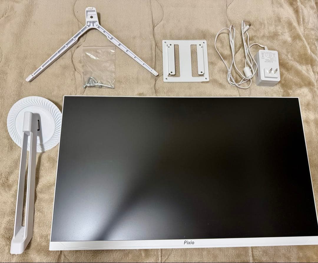 【美品】Pixio PX248 Wave White ゲーミングモニター