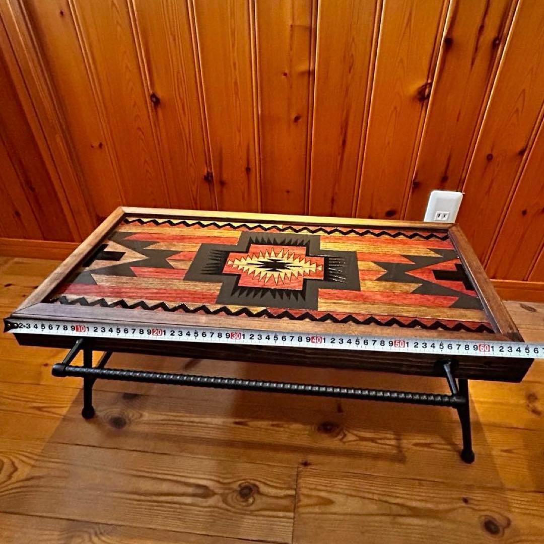 No.10 ソロテーブル ハンガー付　ディスプレイ棚 オルテガテーブル