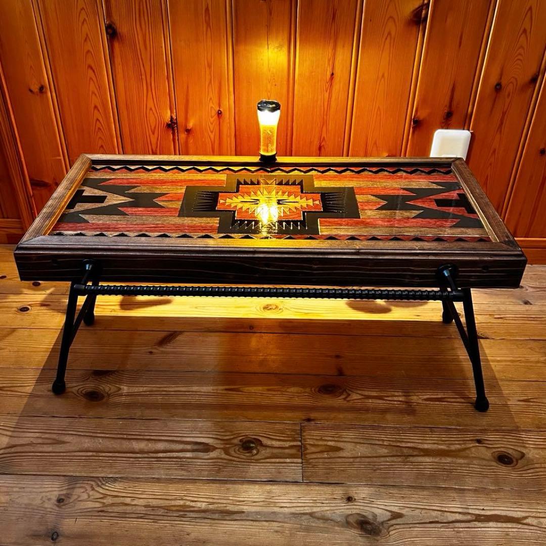 No.10 ソロテーブル ハンガー付　ディスプレイ棚 オルテガテーブル