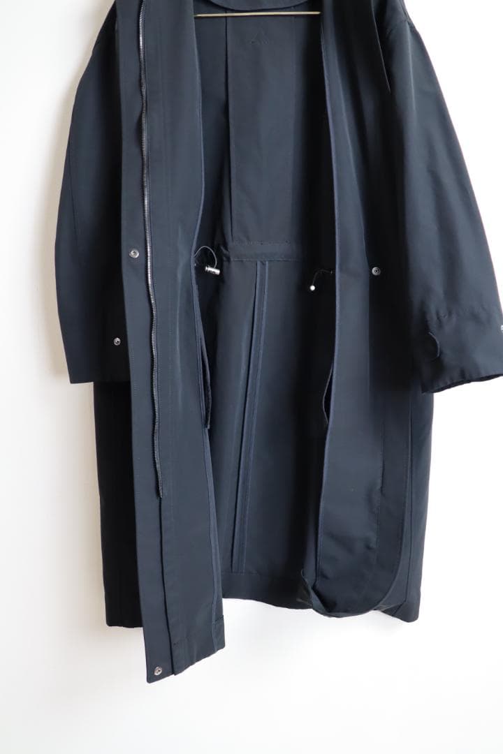 theory luxe 21AW ウォッシャブル モッズコート　ブラック