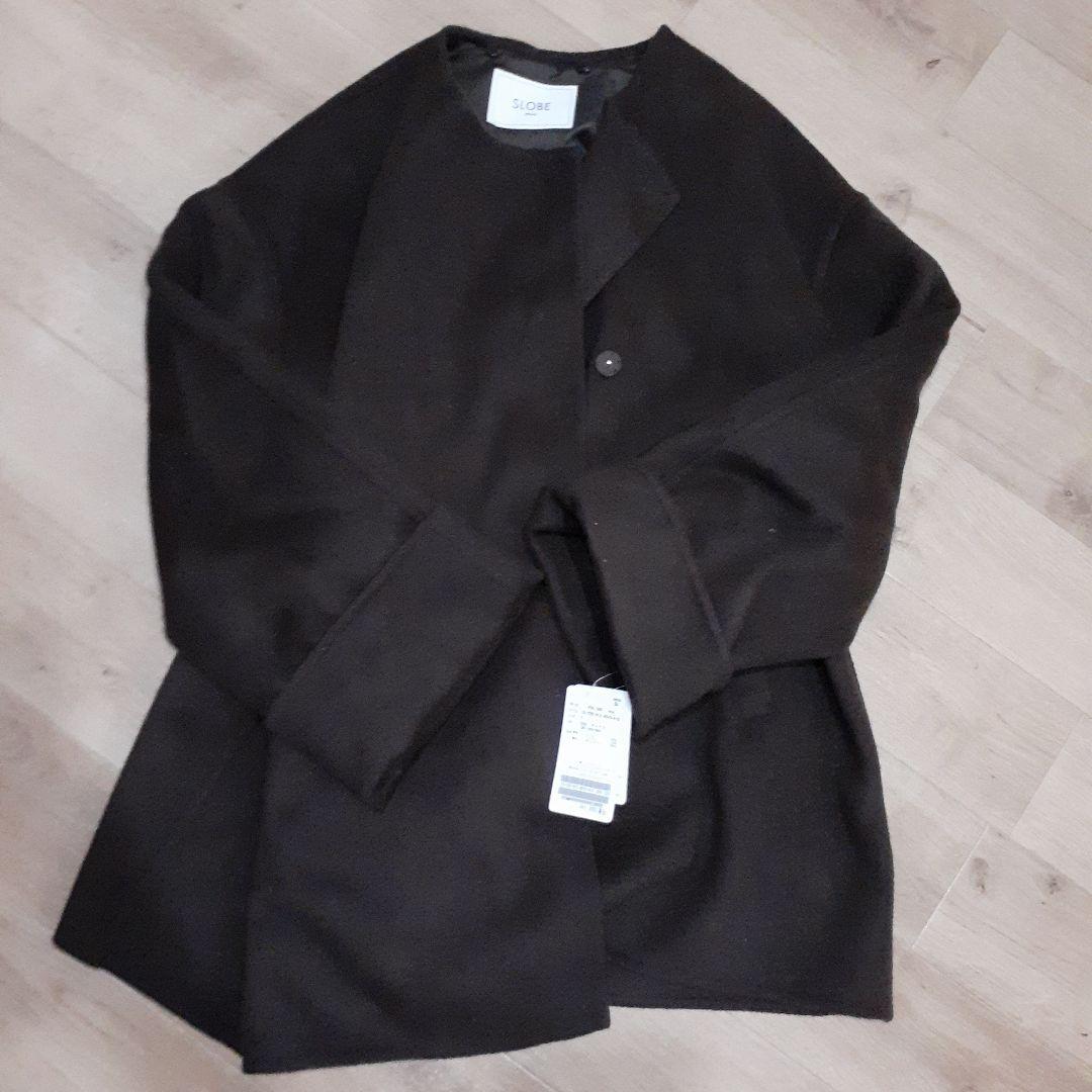 新品　slobe iena 《ストール付き》ダブルフェイスノーカラーコート