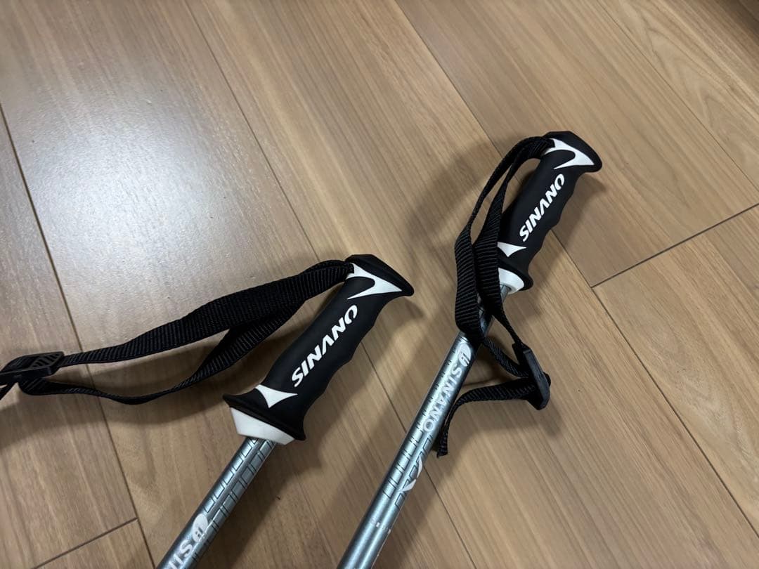 ★美品★お洒落　シナノ　スキーポール ストック 収縮ポール　調整可能