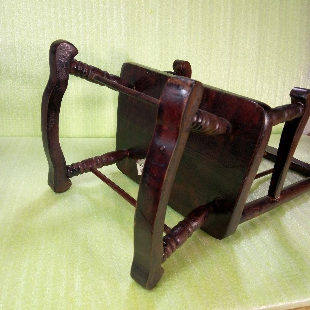 アンティーク　木製　ロッキングチェア　小型　小さな椅子　ミニチュア　人形椅子