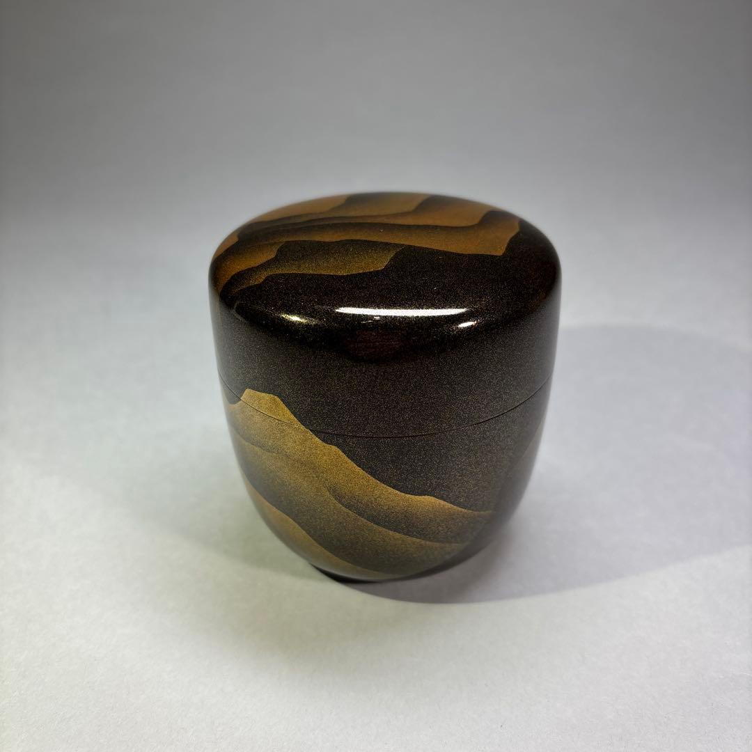 田村一舟　研出遠山　大棗 内梨地(桐箱入)