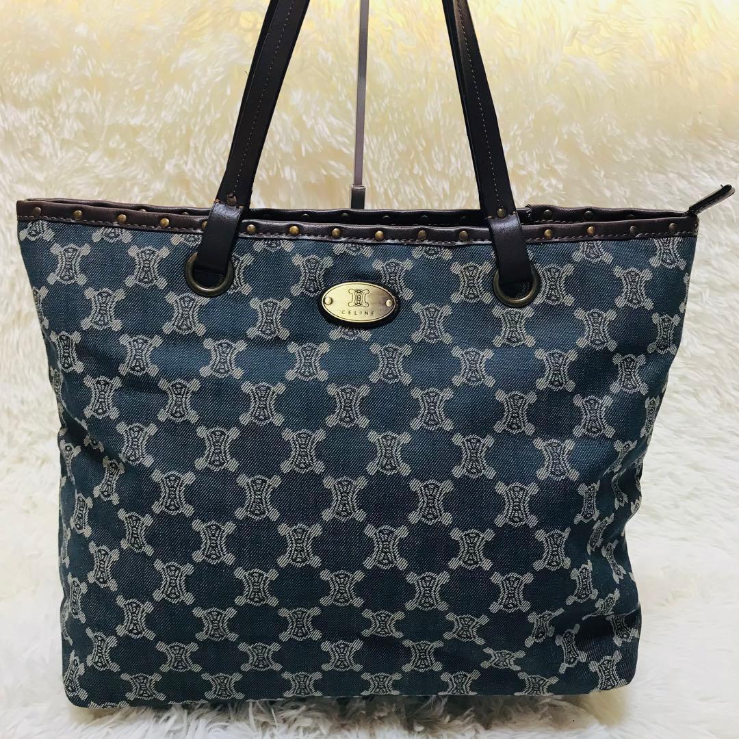 【極美品】セリーヌ ショルダーバッグ パリマカダム デニム A4収納可能