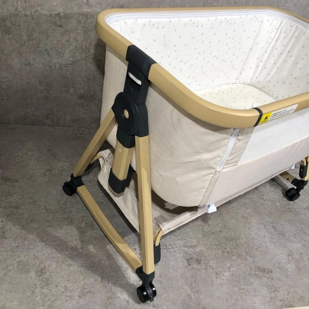 美品 折りたたみ HZDMJ ベビーベッド ゆりかご 添い寝 プレイヤード
