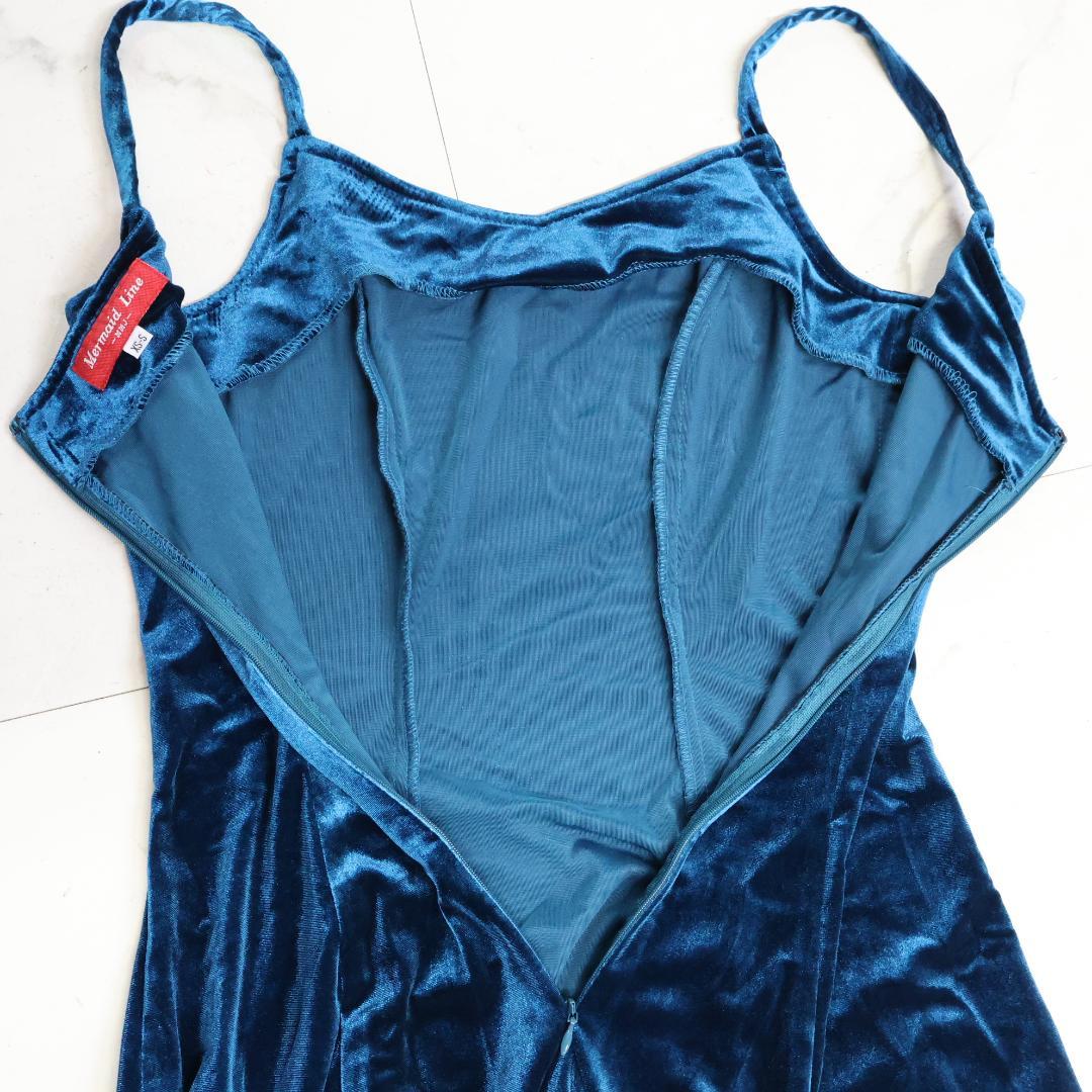 【美品 フラダンス用衣装】ブルー Mermaid Line MMJ ワンピース