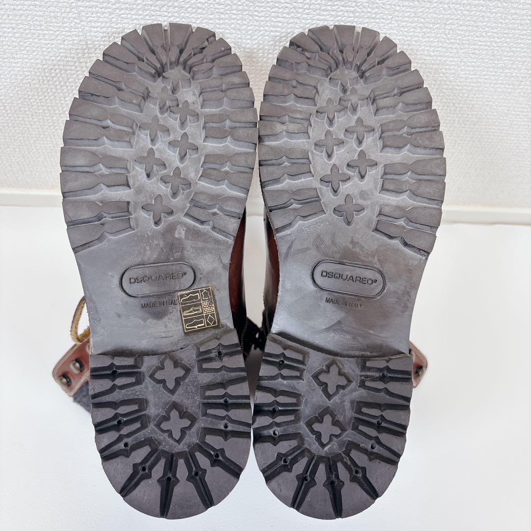 美品✨ DSQUARED2 マウンテンブーツ レザー 本革 ムートン　EU40