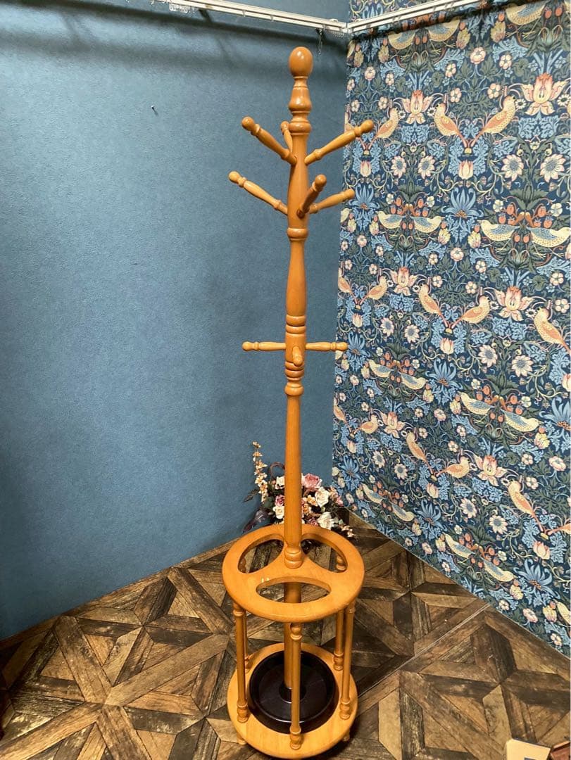 木製 傘立て ポールハンガー インテリア カントリー 玄関 ハンガーラック