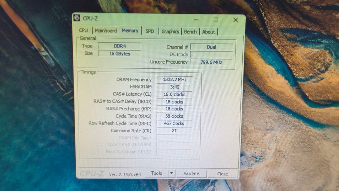 DDR4 8GBx2枚 16GB pc4-2666 動作確認済み ③