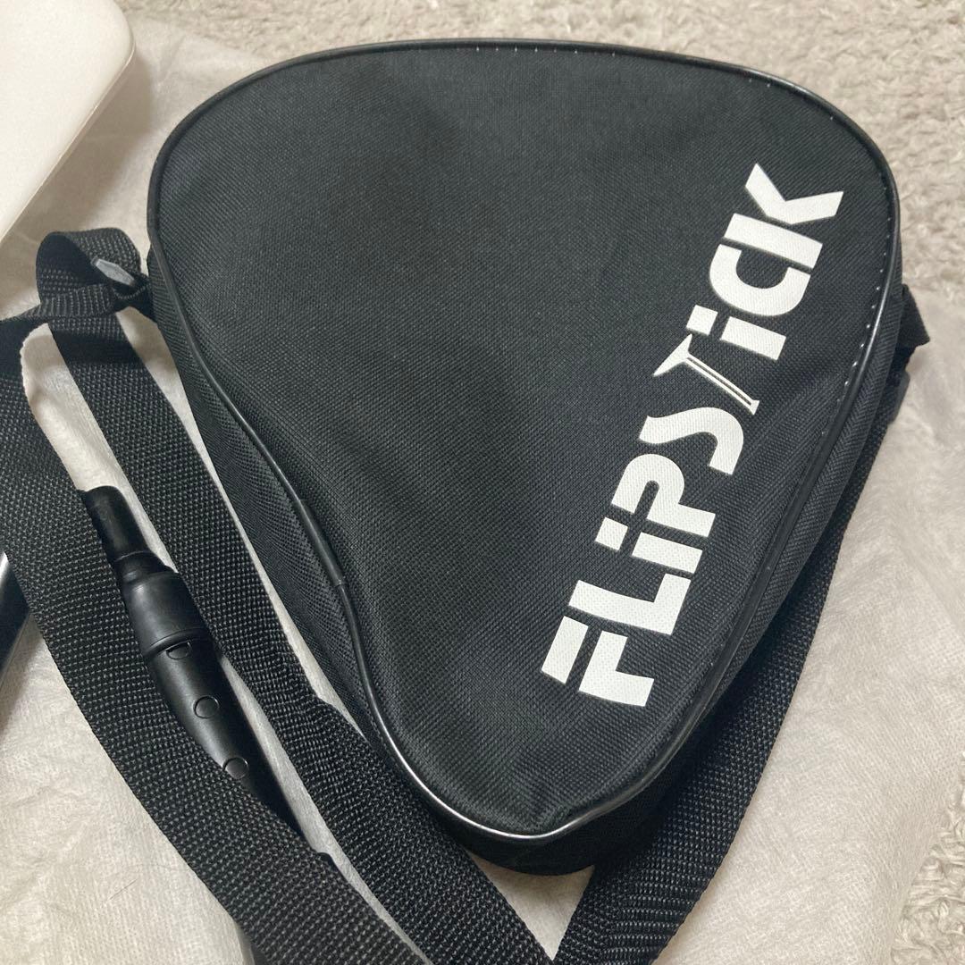 試着のみFLIPSTICK アウトドアチェア 低反発クッション付黒✖️白　英国製