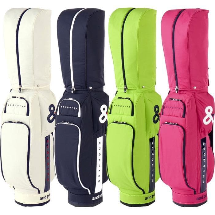 新品 and per se アンパスィ キャディバッグ AUS7305 ピンク