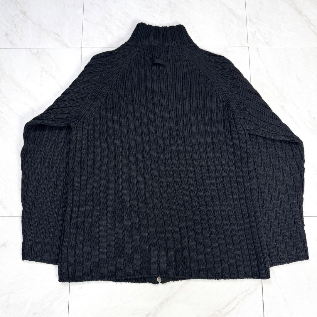 Jean Paul Gaultier ドライバーズニット フルジップ 46 黒