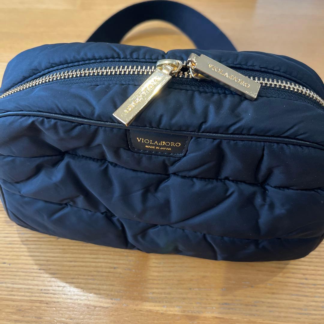 ヴィオラドーロ ショルダーバッグ ブラック キルティング