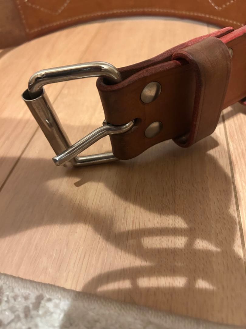 【最終処分価格】ウエサカ ウェイトリフティングベルト ２枚張り Lサイズ