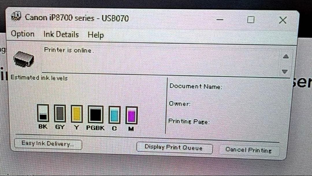 Canon IP8730 インクジェットプリンター 本体