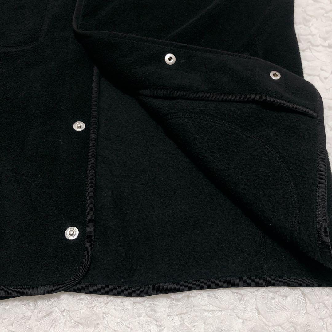 DANTON ダントン　ブラック　黒　フリースベスト　スナップボタン　サイズ40