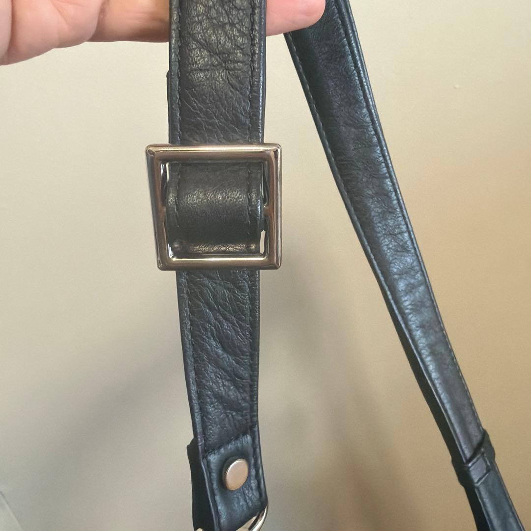 【美品】SALON DE ALFURD レザー　ショルダーバッグ　2way 黒