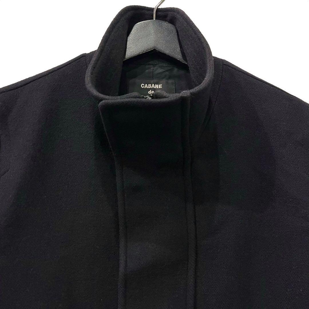 90s ZUCCA ウールスタンドカラーコート初期 名作 本人期