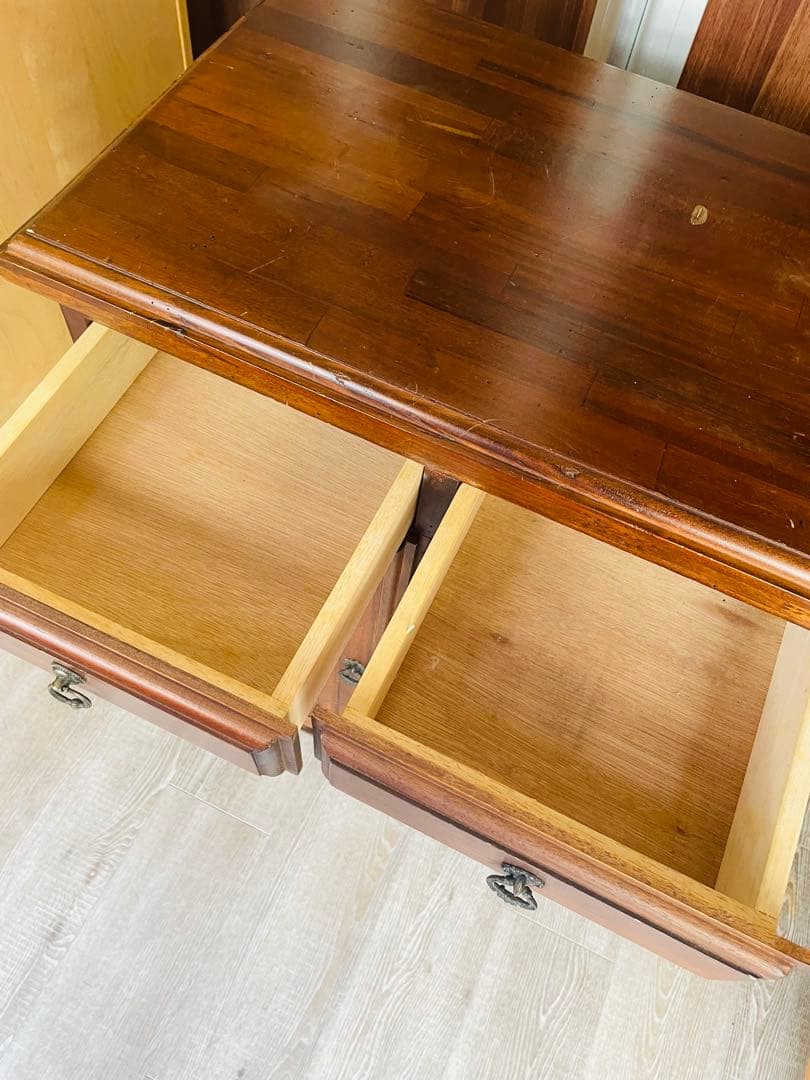 象嵌　木製 キャビネット サイドボード アンティーク調 レトロ 収納棚