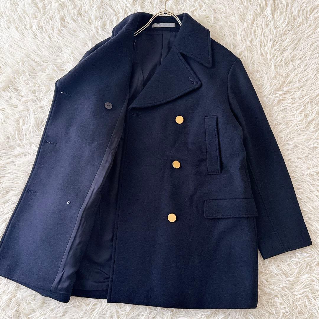 極美品✨セオリーリュクス ダブル ピーコート 金ボタン 2022AW 紺 40