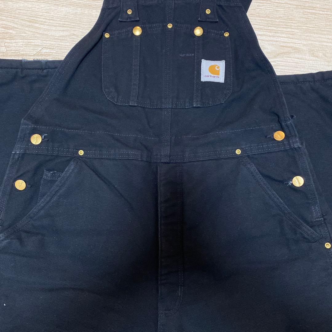 Carhartt R03 Black 34×30　カーハート　オーバーオール