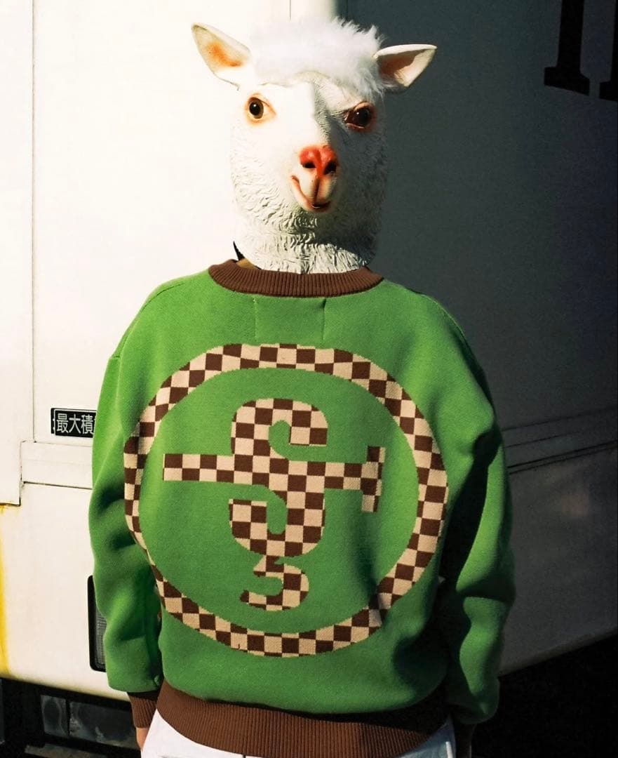トップス Hangoverz st logo jacuard knit Green