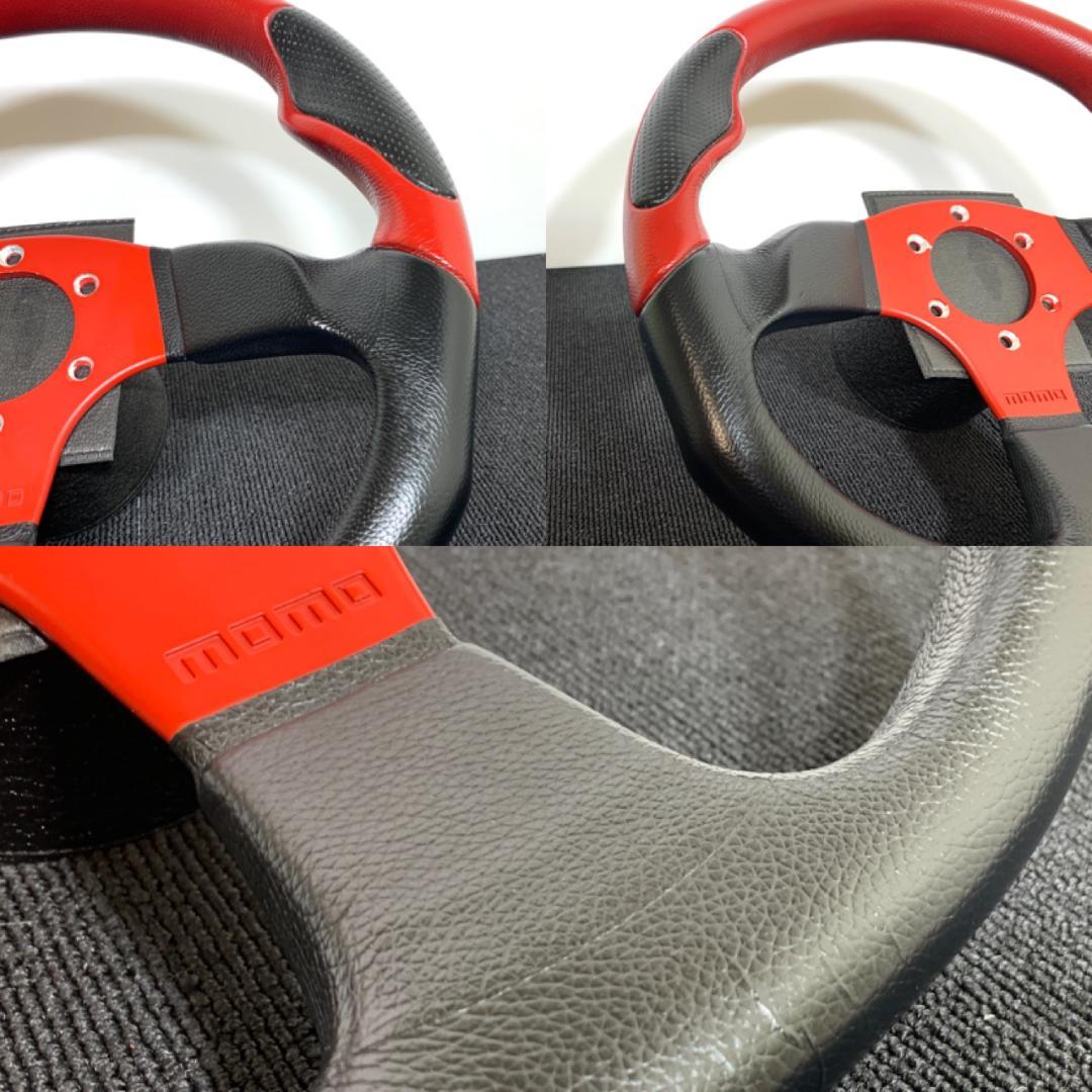 モモ MOMO コマンド2 レッドスポーク 35パイ 廃盤モデル 希少 リング付