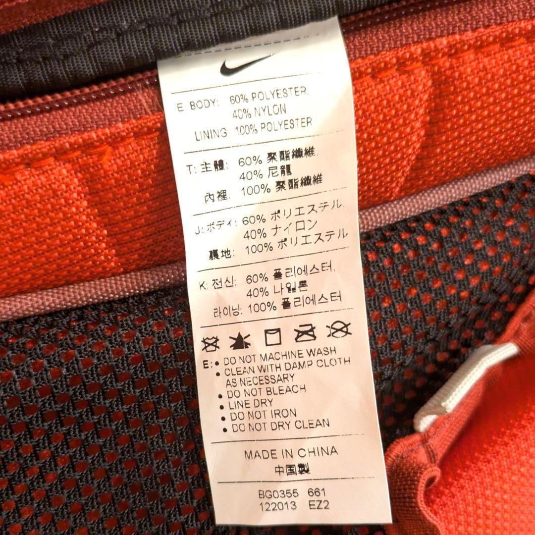 【廃盤品】ナイキ ゴルフ キャディバッグ 14分割 カート型 希少 赤 フード付