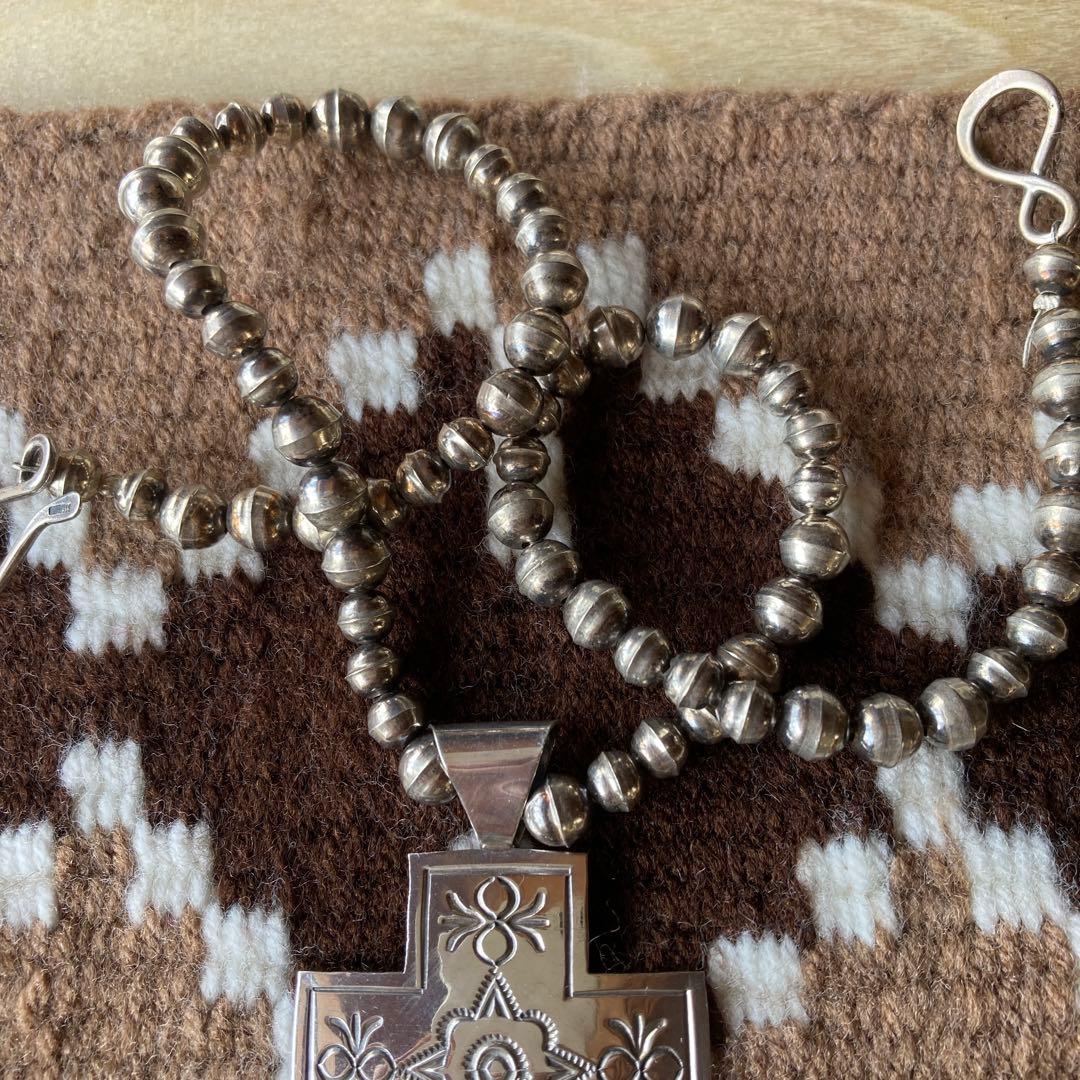 コレクション Vintage Navajo Silver Beads Necklace