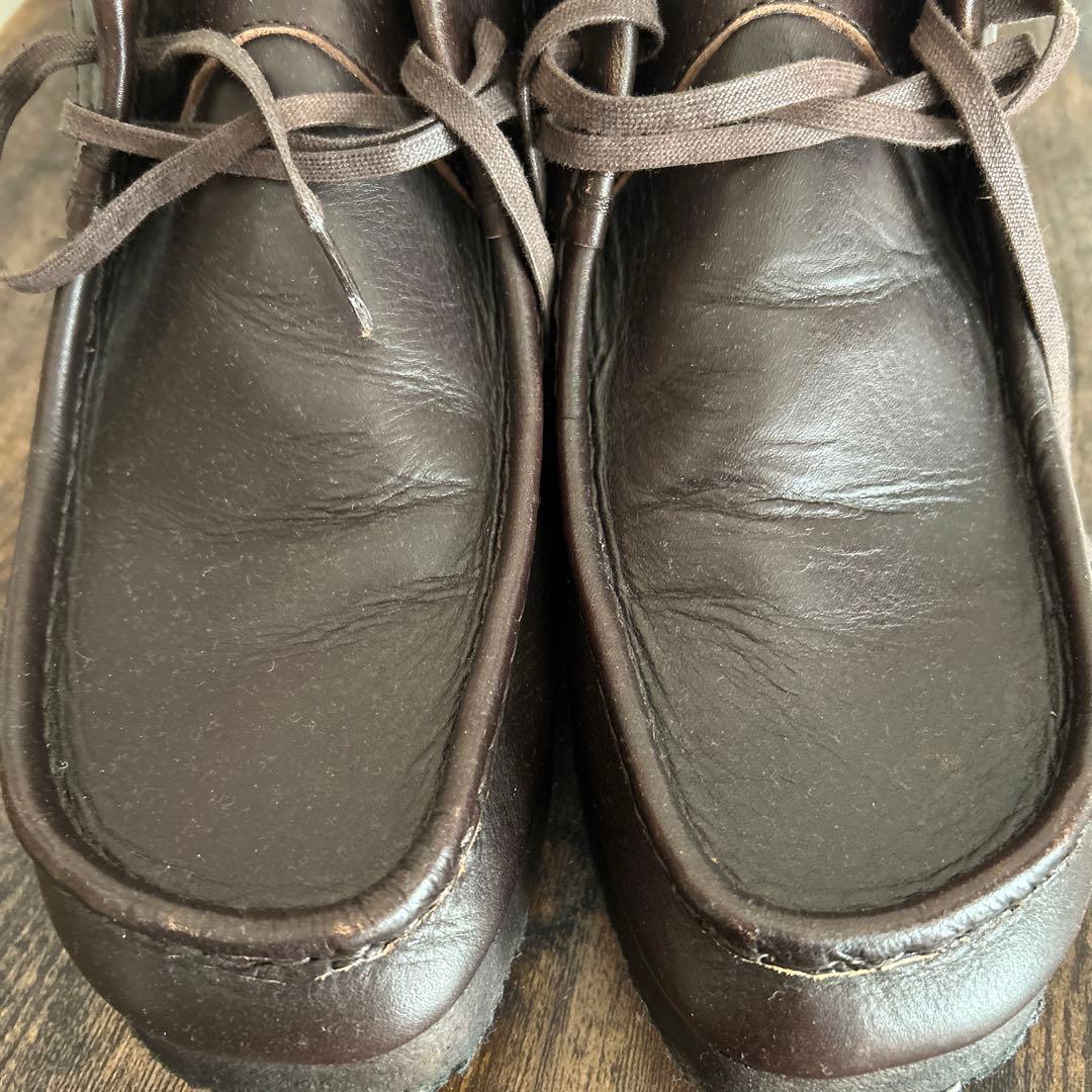 Stock No ダークブラウン レザーモカシンデッキシューズ 日本製