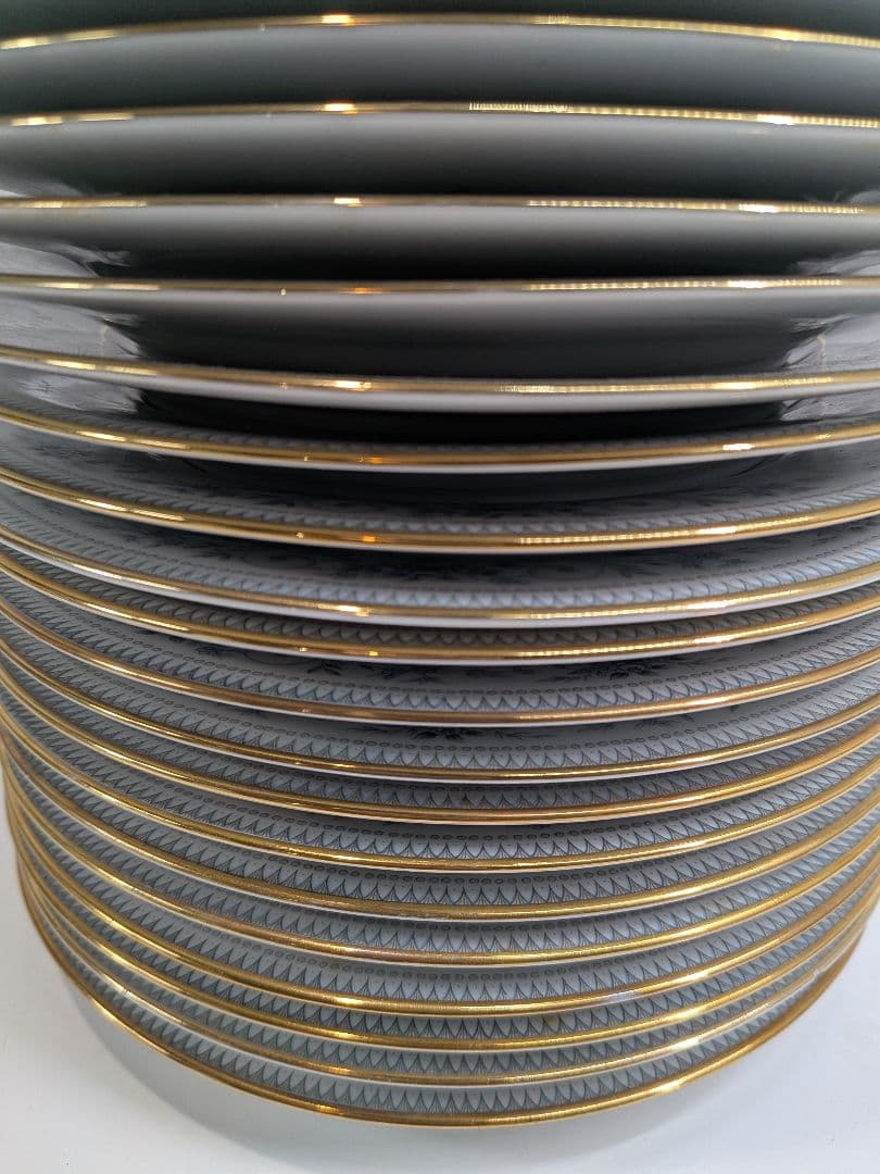 P977 希少 ノリタケ NOBLE 2600 プレート 21枚 金彩 花柄