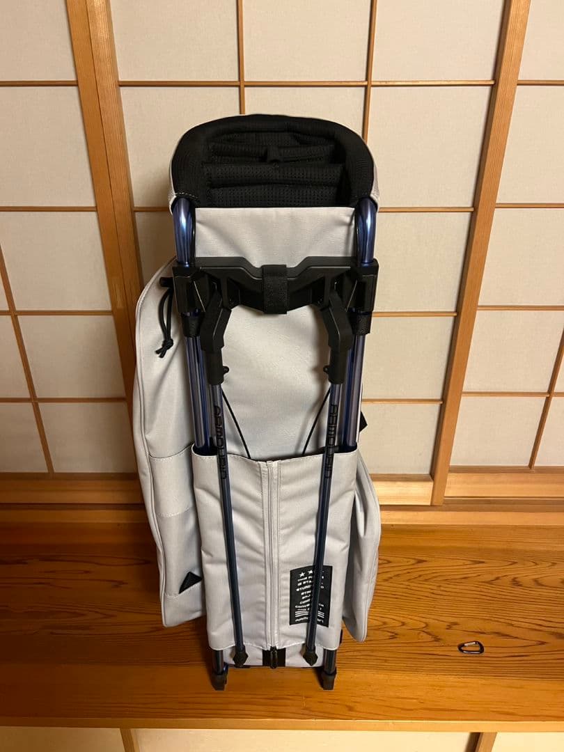 【極美品】ARMOURAN キャディバッグ●9型 グレー・ベッドカバー付き‼️