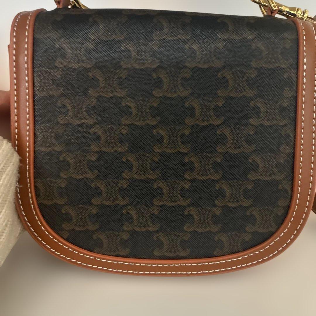 CELINE ショルダーバッグ ブラック ブラウン