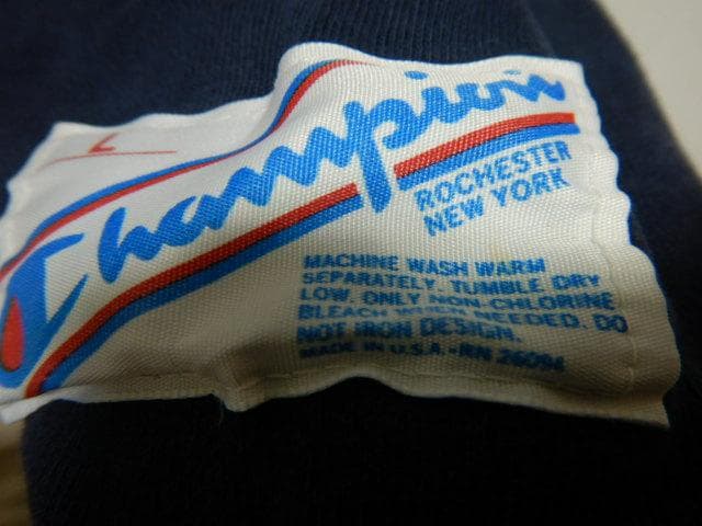 CHAMPION フットボールシャツ フットボールT 80S USA L 無地