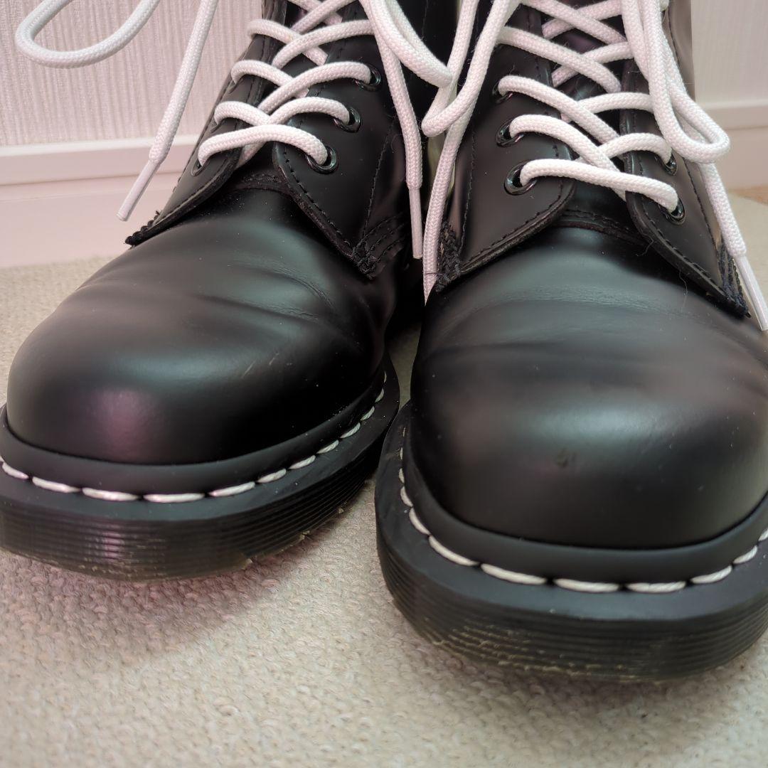 【美品】Dr.Martens 8ホール　UK5　24cm ホワイトステッチ