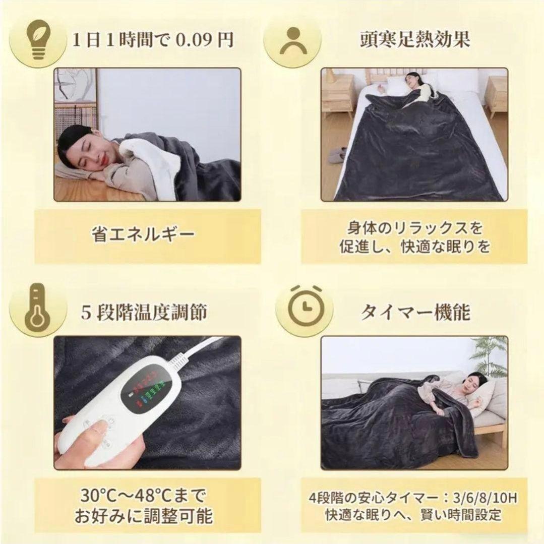 炎獅子ページ 電気毛布 セミダブルサイズ