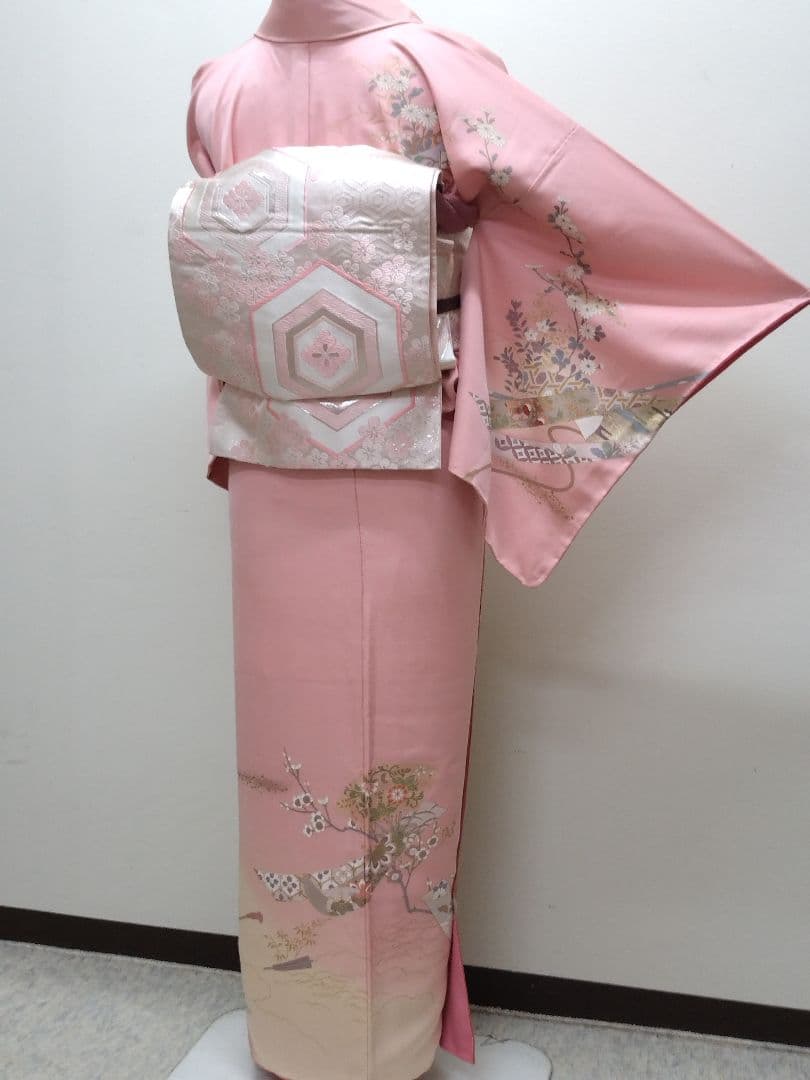 734　半額セール　正絹　高島屋誂え　未使用品　友禅　訪問着　4点フルセット