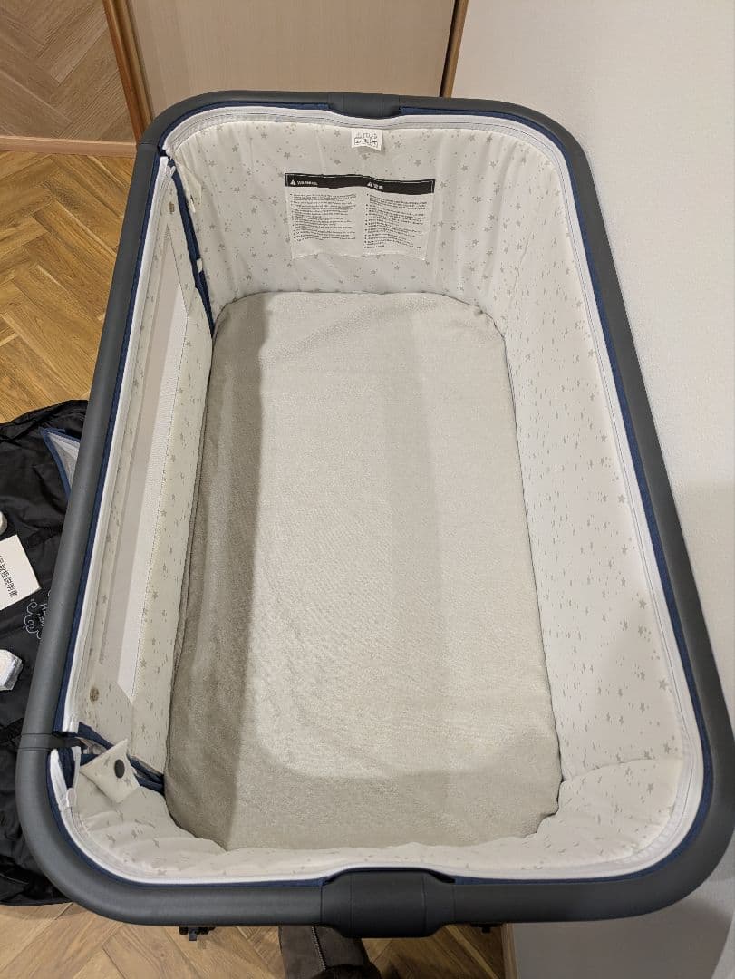 ★美品★Nijakise ベビーベッド HZDMJ 赤ちゃん 折りたたみ