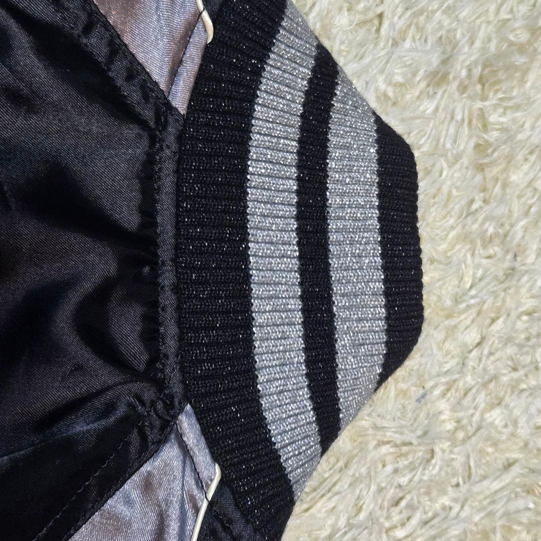 ヒステリックグラマー バイクガール スカジャン 2AB-5940　F 刺繍　灰黒